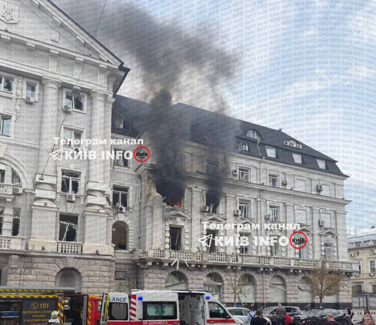Central SBU building in Kyiv as seen now