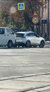Dnipro taxi driver hits two TCC buses and flees