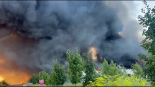 Warehouse of supermarket chain “Fora” destroyed in Boryspil
