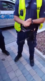Ukrainian soldier defends his rights before Polish police
