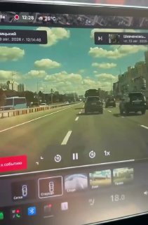 Driver in Kyiv denied permission to overtake military convoy