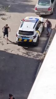 Police car runs over man trying to rescue friend in Kamyanske