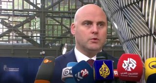 Latvia's Prime Minister Kulbergs urges Europeans to drink less beer to aid Ukraine
